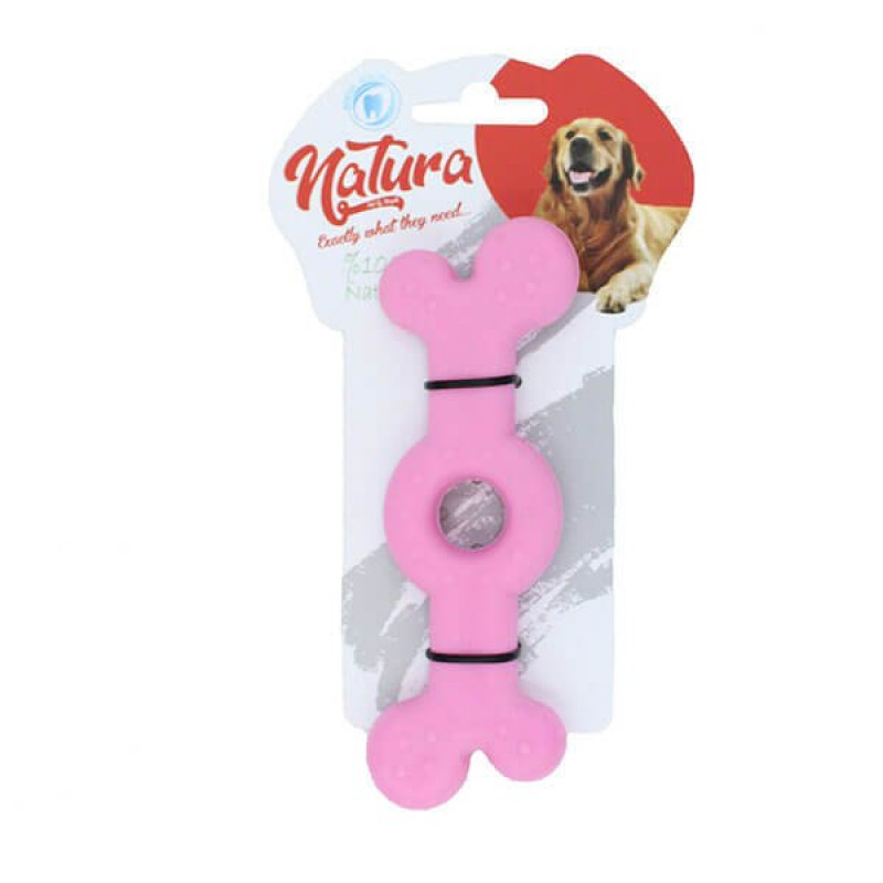 Natura 14 cm Plastik Delikli Kemik Çiğneme Oyuncağı | Köpek Çiğneme Natura 14 cm Plastik Delikli Kemik Çiğneme Oyuncağı | Köpek Çiğneme