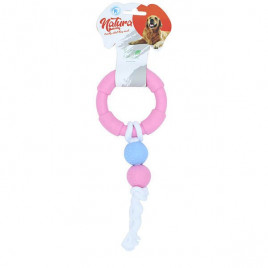 27 cm Plastik Halka ve Toplu Çiğneme Oyuncağı | Köpek Çiğneme 27 cm Plastik Halka ve Toplu Çiğneme Oyuncağı | Köpek Çiğneme