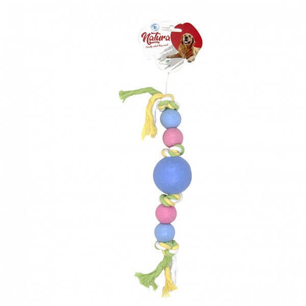 Natura 40 cm Plastik Toplu Halat Oyuncak | Köpek Çiğneme