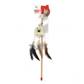 45 cm Doğal Sünger Canavar Olta Oyuncağı | Kedi Oltası 45 cm Doğal Sünger Canavar Olta Oyuncağı | Kedi Oltası