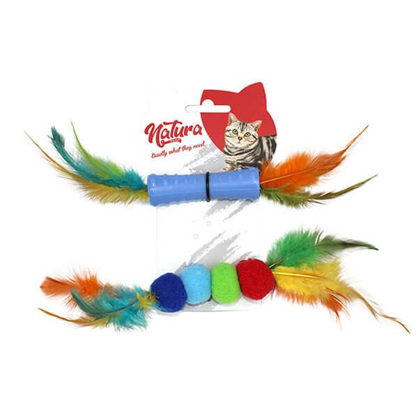 Natura Plastik ve Toplu İkili Diş Kaşıma Oyuncağı | Kedi Çiğneme Oyuncağı