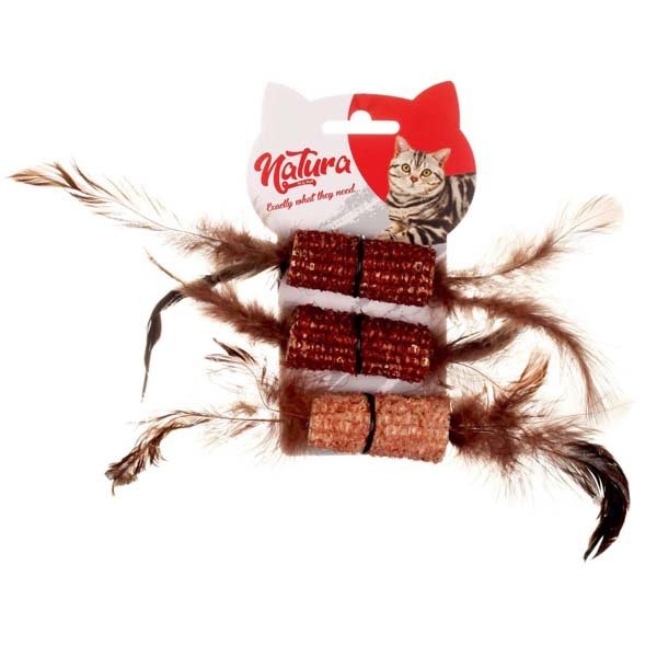Natura Ptc-002 Tüylü Diş Kaşıma Oyuncagı | Kedi Çiğneme Oyuncağı