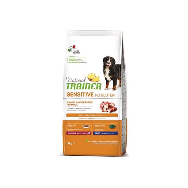 Natural Trainer 12 Kg Sensitive No Gluten Adult Medium Maxi Ördek | Yetişkin Köpek Kuru Maması
