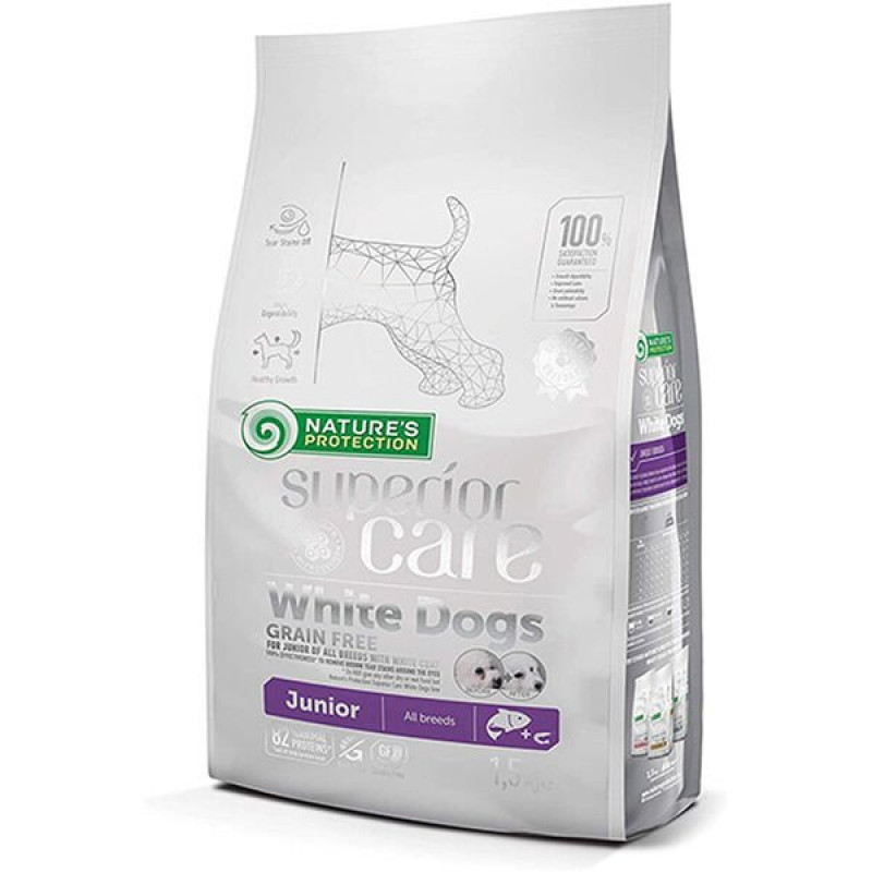 Nature's Protection 17 Kg Junior Puppy White Coat Somon | Yavru Köpek Kuru Maması Nature's Protection 17 Kg Junior Puppy White Coat Somon | Yavru Köpek Kuru Maması
