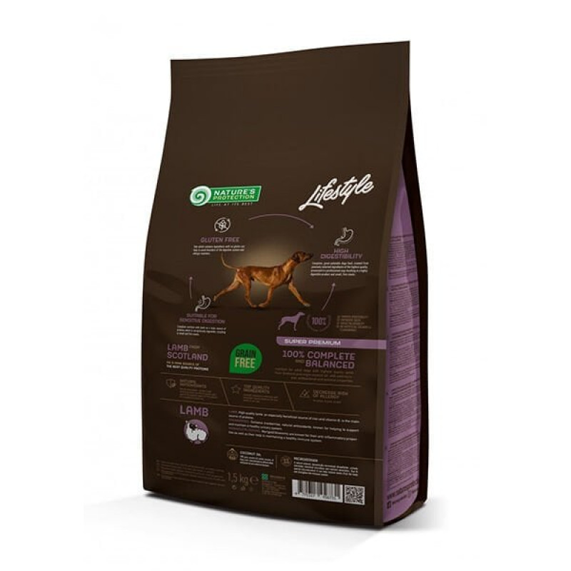 Nature's Protection 1,5 Kg Lifestyle Grain Free Adult Kuzu | Tahılsız Köpek Kuru Maması