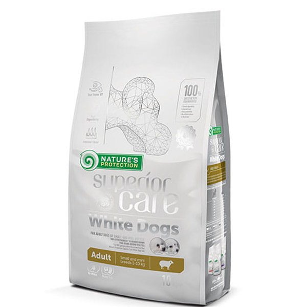 Natures Protection 1.5 Kg Adult Kuzu Etli Küçük Irk Beyaz Tüylü Yetişkin | Yetişkin Köpek Kuru Maması