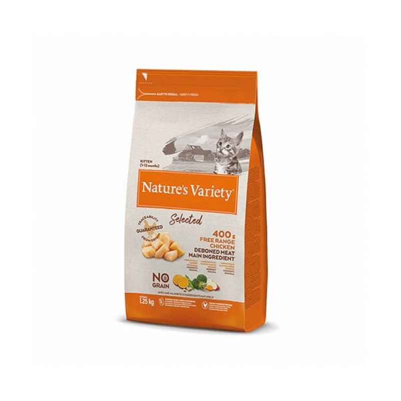 Nature's Variety 1,25 Kg Selected Kitten Serbest Gezen Tavuk | Yavru Kedi Kuru Maması Nature's Variety 1,25 Kg Selected Kitten Serbest Gezen Tavuk | Yavru Kedi Kuru Maması