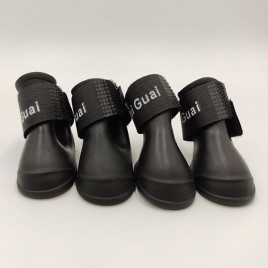 Silikon Yürüyüş Botu Siyah L | Köpek Patik Ayakkabısı Silikon Yürüyüş Botu Siyah L | Köpek Patik Ayakkabısı