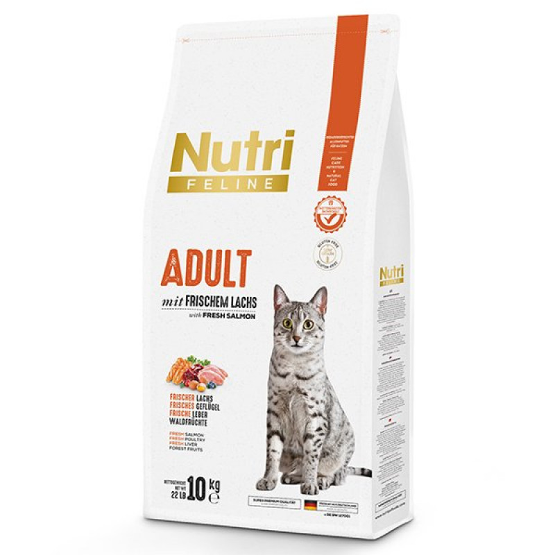 Nutri Feline 10 Kg Adult Salmon Somonlu Yetişkin | Somonlu Kedi Kuru Maması Nutri Feline 10 Kg Adult Salmon Somonlu Yetişkin | Somonlu Kedi Kuru Maması