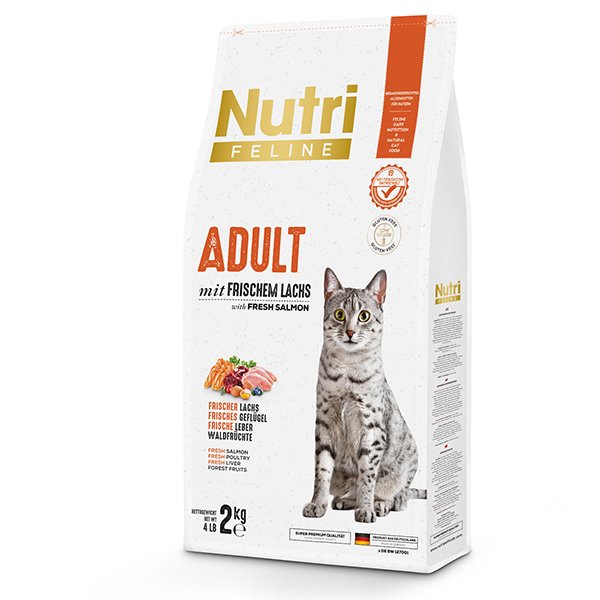 Nutri Feline 2 Kg Adult Salmon Somonlu Yetişkin | Somonlu Kedi Kuru Maması