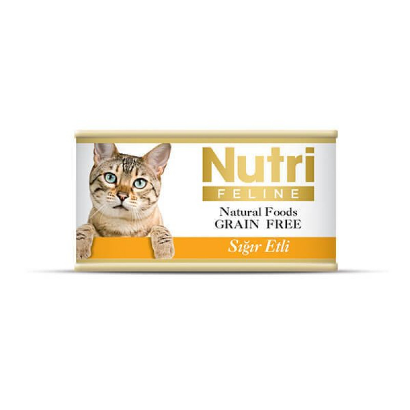 Nutri Feline 85 Gr Sığır Etli Tahılsız Nutri Feline 85 Gr Sığır Etli Tahılsız