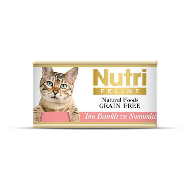 Nutri Feline 85 Gr Ton Balıklı Somonlu Tahılsız Nutri Feline 85 Gr Ton Balıklı Somonlu Tahılsız