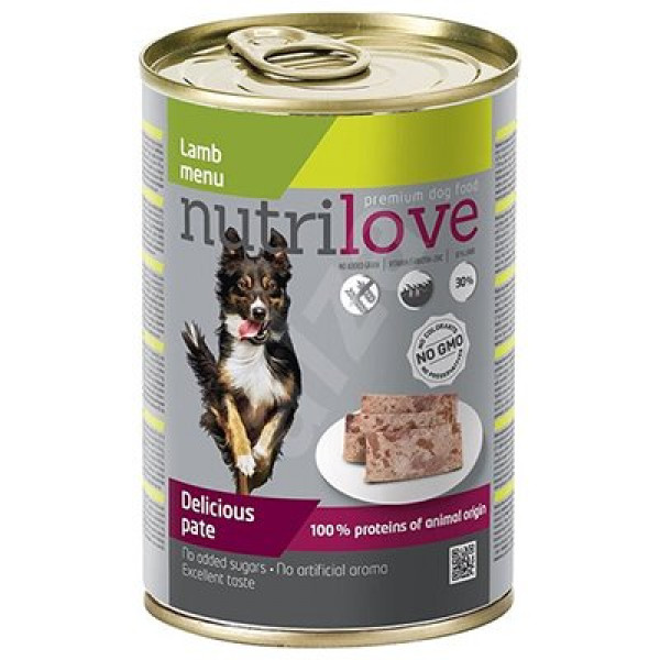 Nutrilove 400 gr Kuzu Etli Pate Ezme Yetişkin | Yetişkin Köpek Konserve Maması