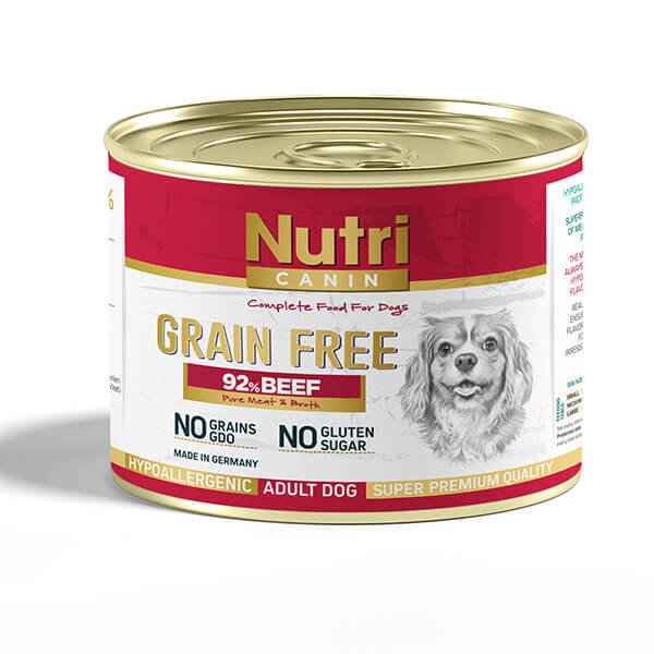 Nutri Canin 200 Gr Tahılsız %92 Biftekli Yetişkin | Yetişkin Köpek Konserve Maması