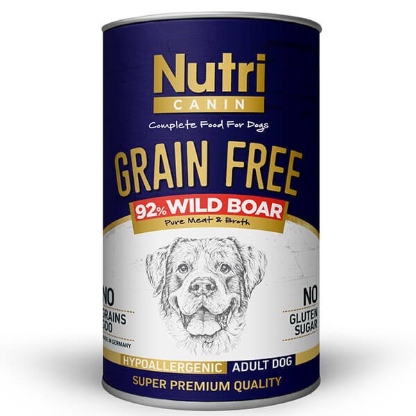 Nutri Canin 400 Gr Tahılsız Yaban Domuzlu Yetişkin | Yetişkin Köpek Konserve Maması