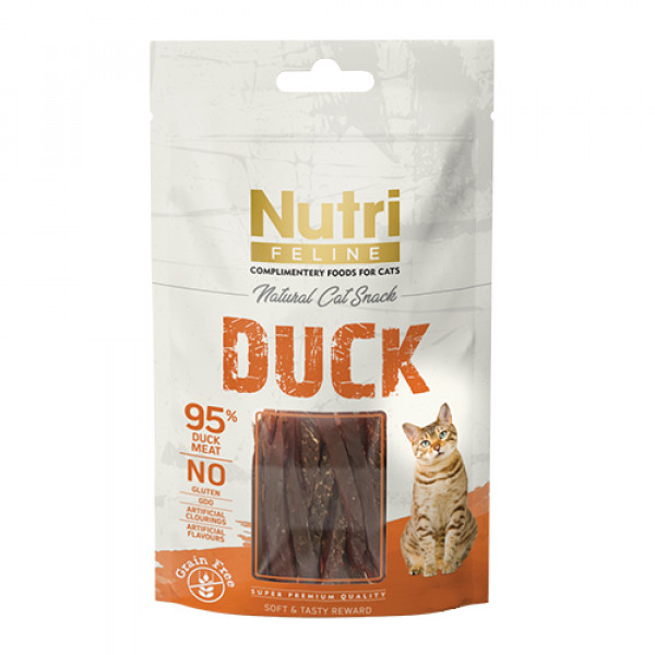 Nutri Feline 50 Gr Duck Snack Sandwich | Kedi Bisküvi Ödül Maması