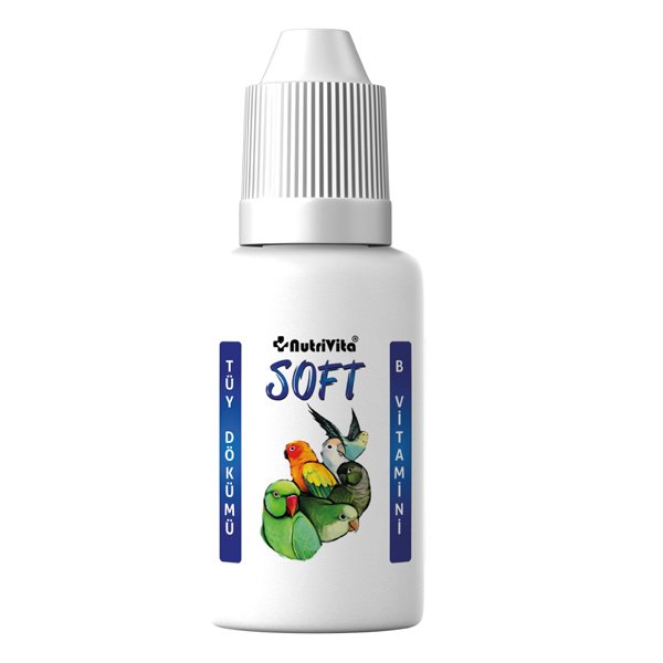 NutriVita 30 Ml Soft B Vitamini - Tüy Dökümü Kuş Vitamini | Kuş İlacı