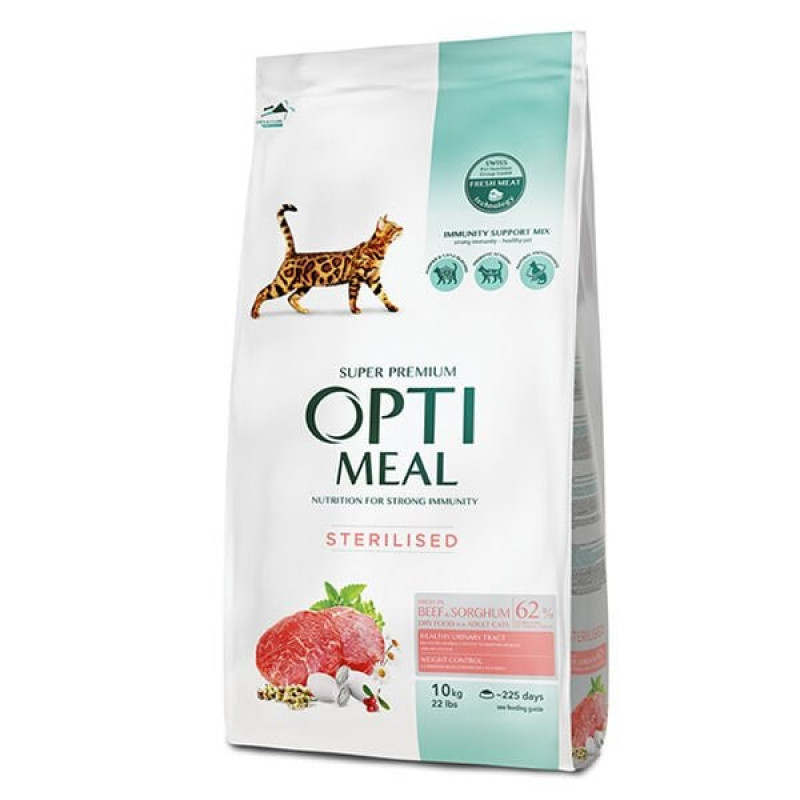 Optimeal 10 Kg Sterilised Dana ve Sorgum | Kısırlaştırılmış Kedi Maması Optimeal 10 Kg Sterilised Dana ve Sorgum | Kısırlaştırılmış Kedi Maması