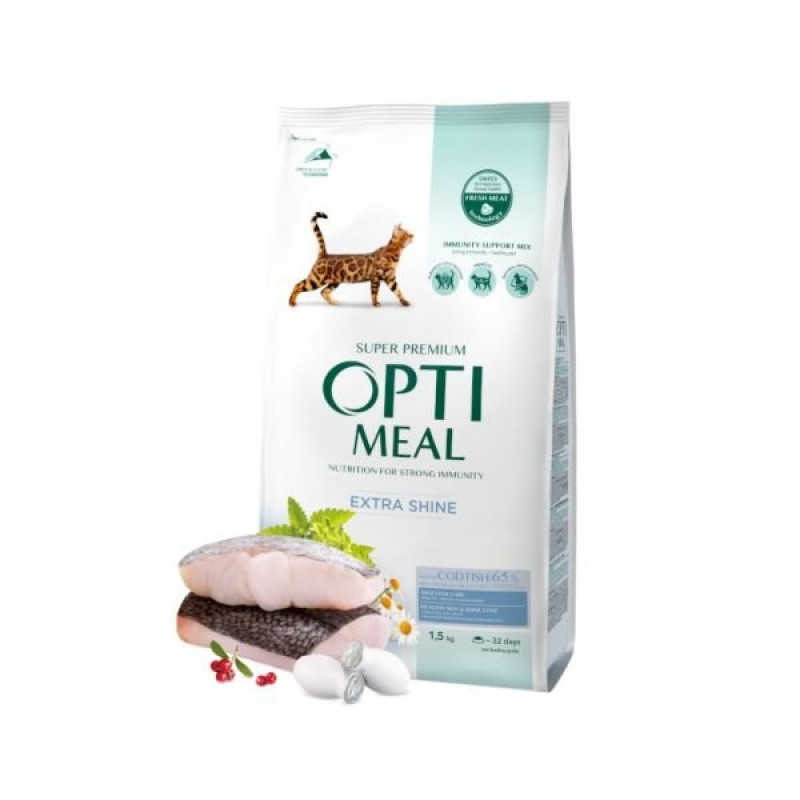 Optimeal 1,5 Kg Extra Shine Morina | Yetişkin Kuru Kedi Maması Optimeal 1,5 Kg Extra Shine Morina | Yetişkin Kuru Kedi Maması