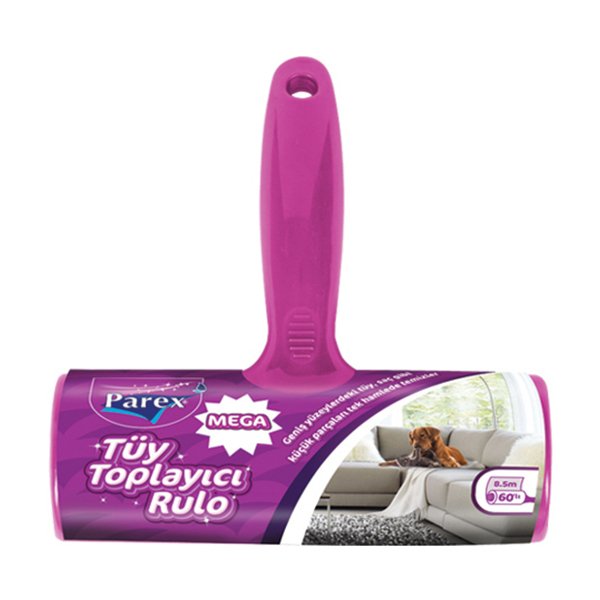 Parex 12x60 Lı Mega Süper Yapışkanlı Tüy Toplama Rulosu | Köpek Tüy Toplayıcı