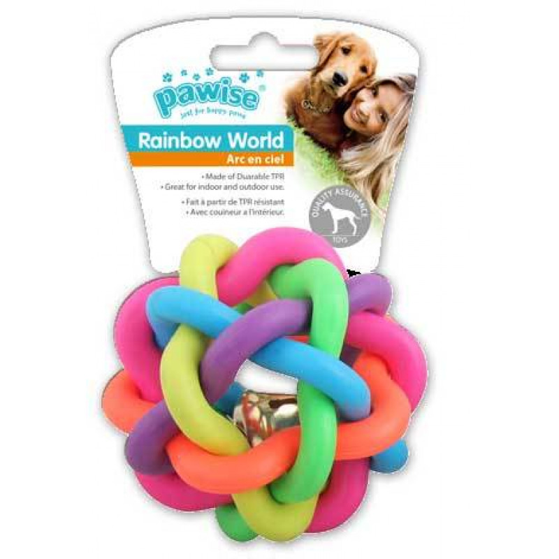 Pawise 10,5 Cm Rainbow World Örgü Top Termoplastik Oyuncak | Köpek Top Oyuncak Pawise 10,5 Cm Rainbow World Örgü Top Termoplastik Oyuncak | Köpek Top Oyuncak