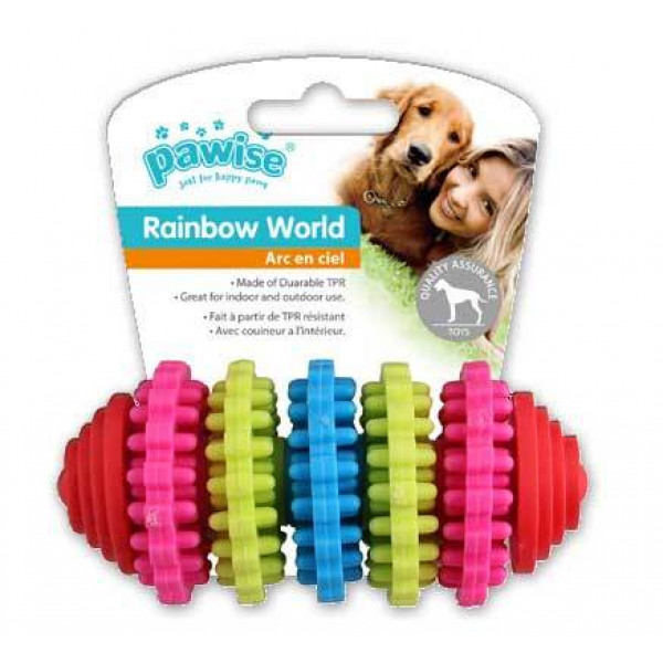 Pawise 11 Cm Rainbow World Dişli Termoplastik Oyuncak | Köpek Çiğneme