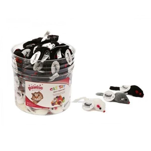 Pawise 120 Adet Peluş Fare | Kedi Fare Oyuncak