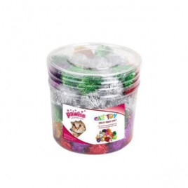 24 Adet Parlak Hışırtılı Top Renkli | Kedi Top Oyuncak 24 Adet Parlak Hışırtılı Top Renkli | Kedi Top Oyuncak