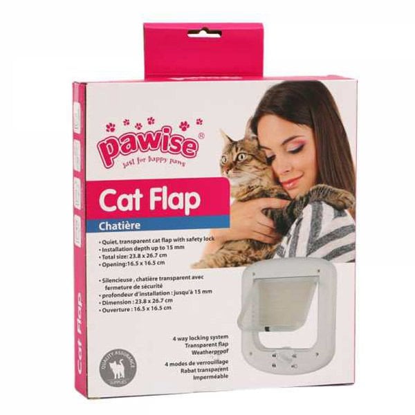Pawise 24x29 Cm Kapı Beyaz | Kedi Kapısı