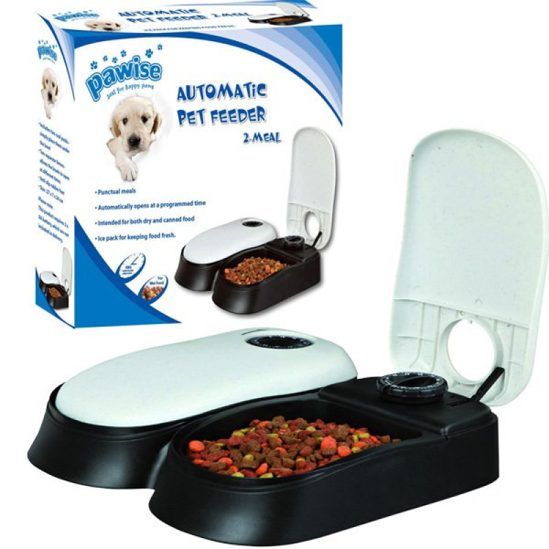 Pawise 27x7x24 Cm Zaman Ayarlı Mama Kabı Ciftli | Köpek Otomatik Mama Kabı Pawise 27x7x24 Cm Zaman Ayarlı Mama Kabı Ciftli | Köpek Otomatik Mama Kabı