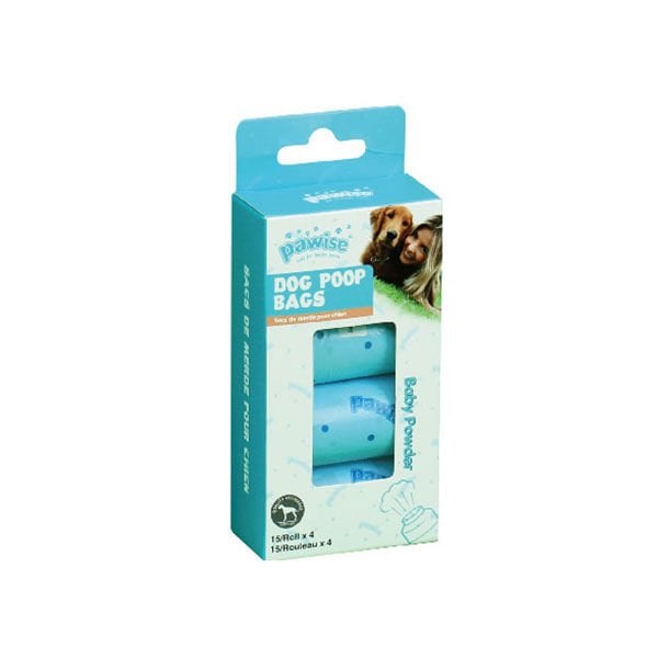 Pawise 4 Adet Bebek Pudralı Dışkı Torbası 15 Yaprak | Köpek Tuvalet Ve Dışkı Torbası