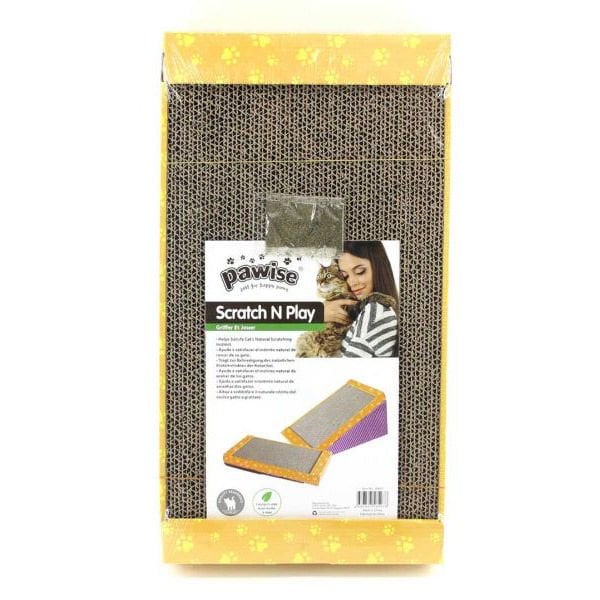 Pawise 46x25,5 Cm Karton Tırmalama N-Play | Platformlu Kedi Tırmalama Tahtası
