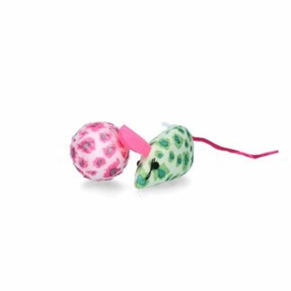 Pawise 48 Adet Peluş Top ve Fare | Kedi Fare Oyuncak