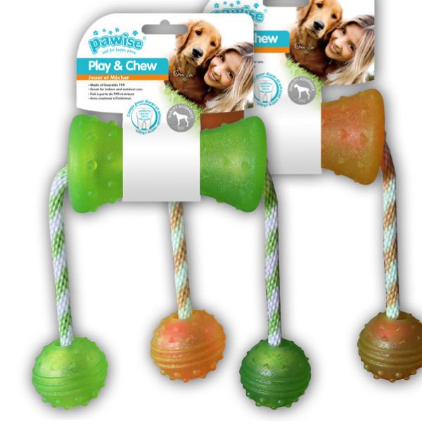 Pawise 48 Cm İp Tutmalı Kemik Diş İpi | Köpek Diş İpi