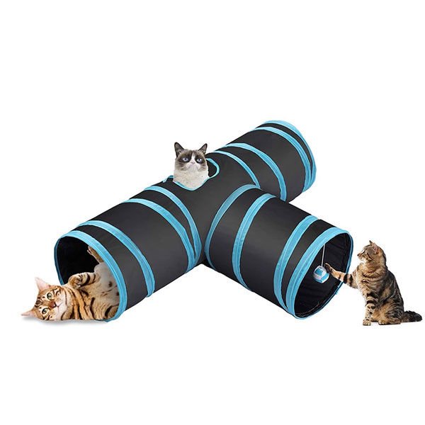 Pawise 50x35 Cm 3 Girişli Tünel | Kedi Oyun Tüneli