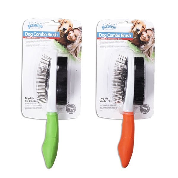 Pawise Dog Double Brush Fırça Renkli | Köpek Tarağı
