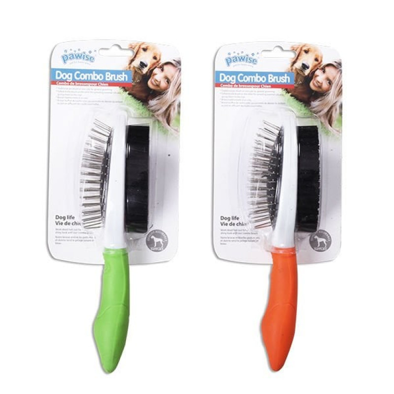 Pawise Dog Double Brush Fırça Renkli | Köpek Tarağı Pawise Dog Double Brush Fırça Renkli | Köpek Tarağı