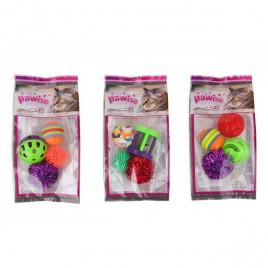 Karışık Şekilli Oyuncak 1 Paket 4'Lü | Kedi Top Oyuncak Karışık Şekilli Oyuncak 1 Paket 4'Lü | Kedi Top Oyuncak