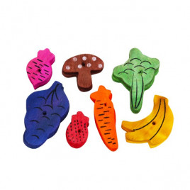 Kemirgen Oyuncağı 14 Parca Meyve-Sebze | Tavşan Oyuncak Ve Çark