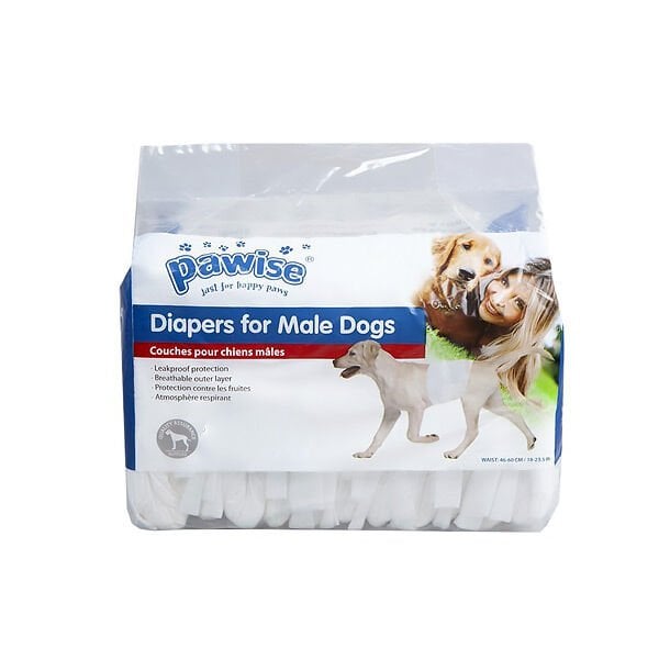 Pawise M Yüksek Emişli Kullan At Erkek Köpek Çiş Bezi Beyaz | Köpek Külodu Ve Pedi