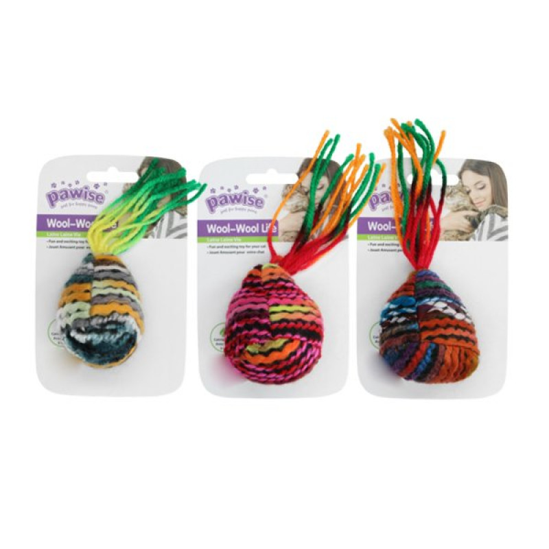 Pawise Meow Meow Life Yün Oyuncak Kese | Kedi Top Oyuncak