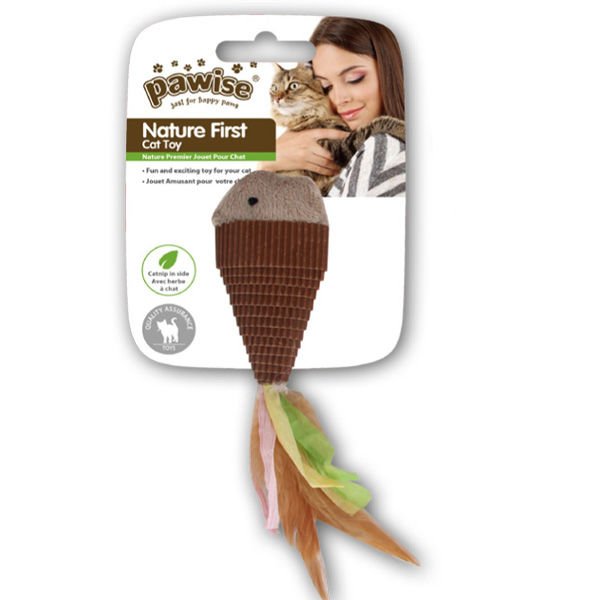 Pawise Nature First Balık Renkli | Kedi Çiğneme Oyuncağı