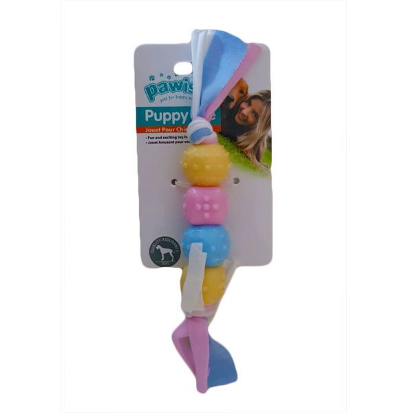 Pawise Puppy Lıfe Diş Çıkarma Oyuncağı İpli Top Oyuncak | Köpek Çiğneme