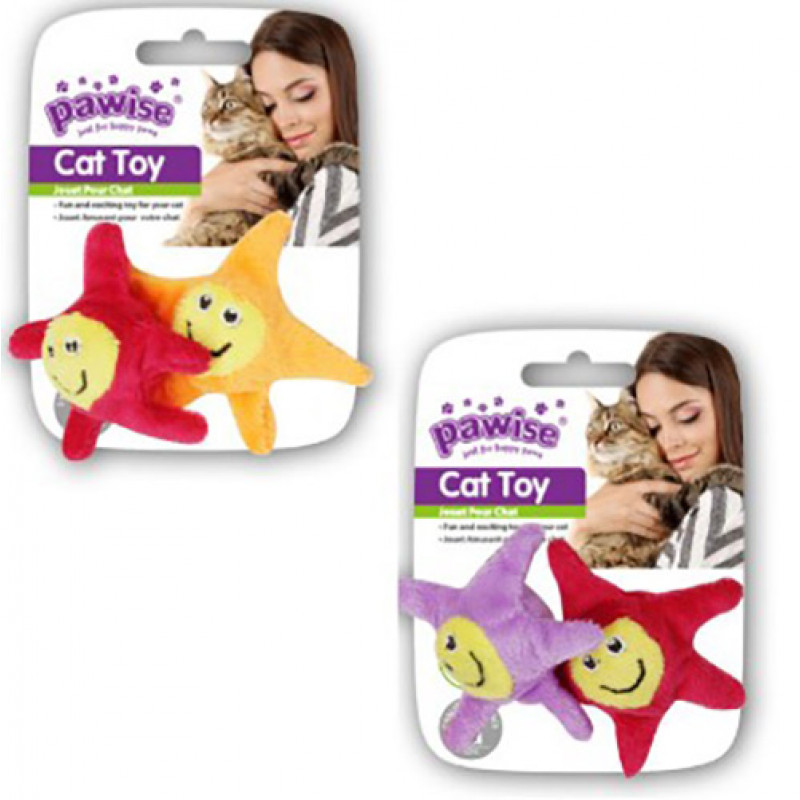Pawise Yıldız Oyuncak İkili | Peluş Kedi Oyuncağı Pawise Yıldız Oyuncak İkili | Peluş Kedi Oyuncağı