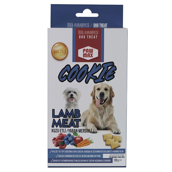 Pawmax 120 Gr Kuzu Etli Ve Yaban Mersinli Büyük Ve Orta Irk Köpek | Köpek Atıştırmalık Ödül Maması