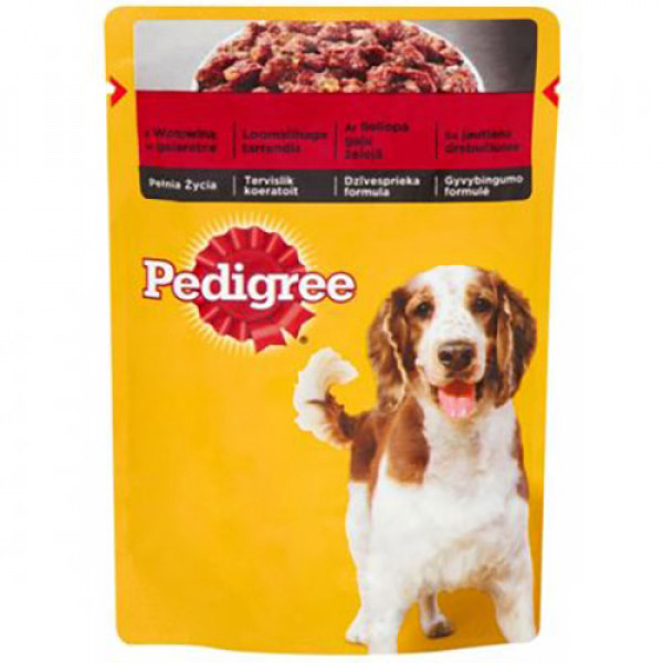 Pedigree 100 Gr Yetişkin Köpek Biftekli Pouch | Yetişkin Köpek Konserve Maması