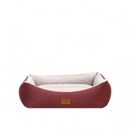 Peggy 50x38x25 Cm Lola Yatak Bordo Bej Small | Kumaş Köpek Yatağı Peggy 50x38x25 Cm Lola Yatak Bordo Bej Small | Kumaş Köpek Yatağı