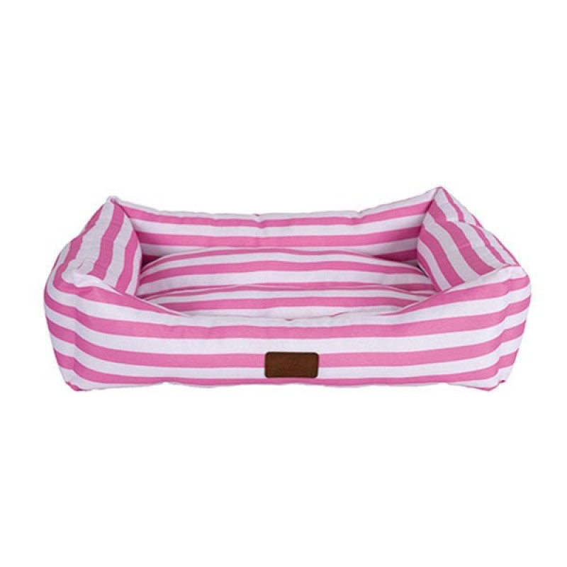 Peggy 65x45x20 Cm Daisy Yatak Pembe Çizgili Medium | Kumaş Köpek Yatağı Peggy 65x45x20 Cm Daisy Yatak Pembe Çizgili Medium | Kumaş Köpek Yatağı