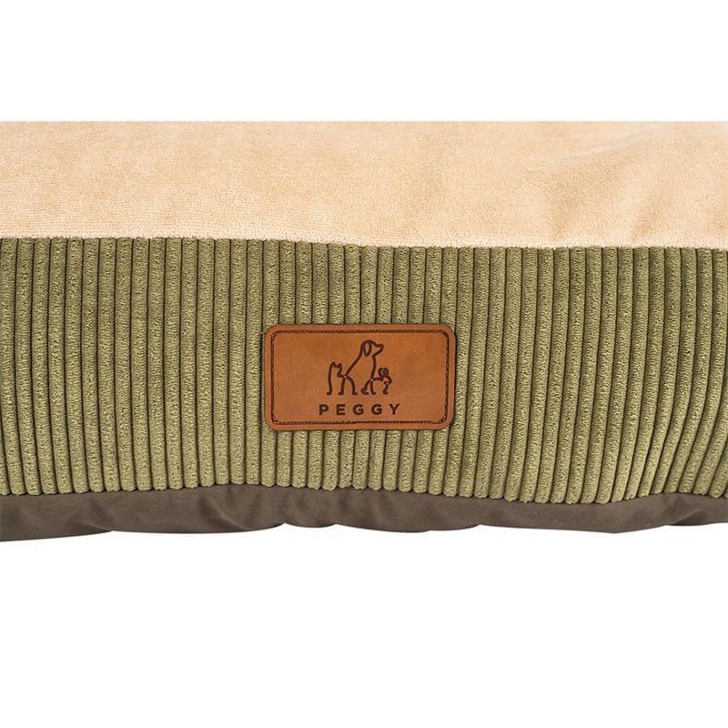 Peggy 85x65x35 Cm Bambi Yatak Yatağı Yeşil L/Xl | Kumaş Köpek Yatağı