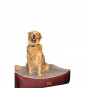 Peggy 85x68x30 Cm Lola Yatak Bordo Bej Large | Kumaş Köpek Yatağı